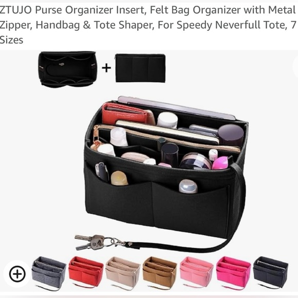 ZTUJO Large Black Purse Organizer New in Packaging - Picture 1 of 12